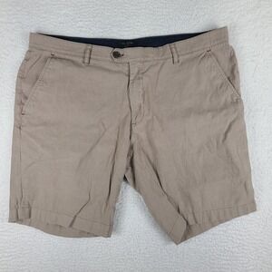 Ted Baker‎ Shorts Mens 38 Tan Brown 9" Inseam Casual Cotton Preppy Chino